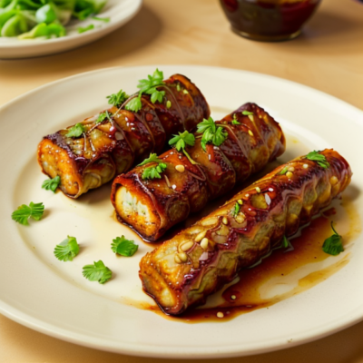 Crispy Cabbage Rolls with Spiced Tofu Marinade