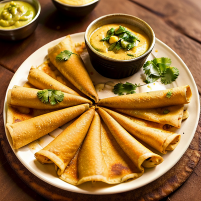 Delicious and Spicy Masala Dosa with Coconut Chutney Recipe