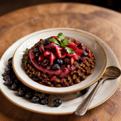 Spiced Lentils with Berries