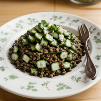 Spiced Lentils with Cucumber Salad Recipe