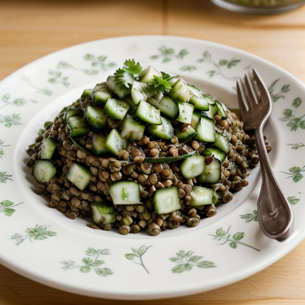Spiced Lentils with Cucumber Salad Recipe