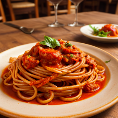 Spicy Italian Tomato Sauce Pasta