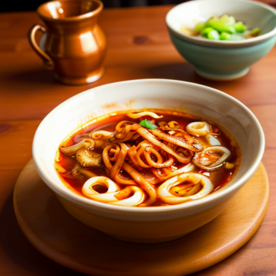 Spicy Kimchi Udon Soup Recipe