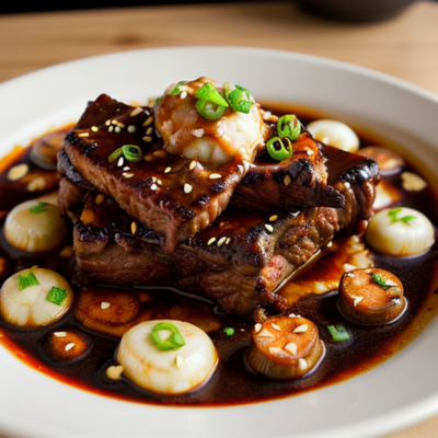 Spicy Korean Braised Beef Short Ribs