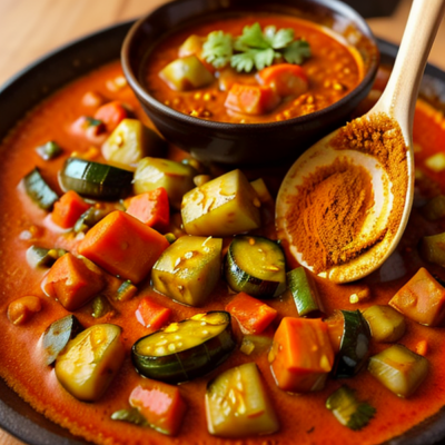 Spicy Vegetable Curry with Berbere Seasoning
