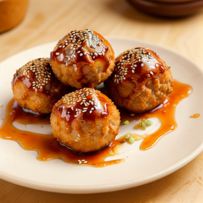 Sweet and Spicy Sesame Chicken Balls