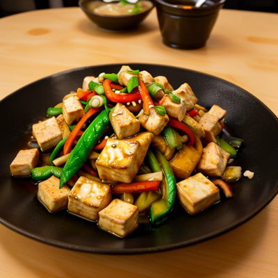Tofu Stir Fry with Chicken Broth