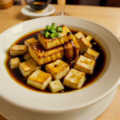 Tofu Tempura with Miso Soup