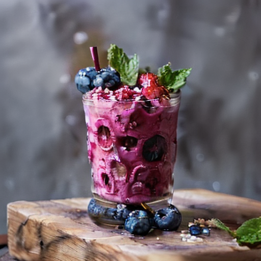 French-Inspired Berry and Yogurt Parfait Smoothie
