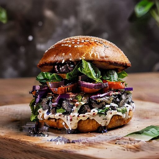 Italian-Inspired Vegan Eggplant Parmesan Burger