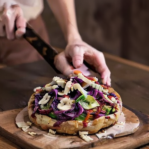 Japanese-Inspired Vegan Okonomiyaki Pizza