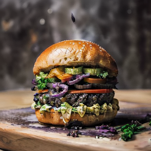 Middle Eastern Inspired Chickpea Vegan Burger