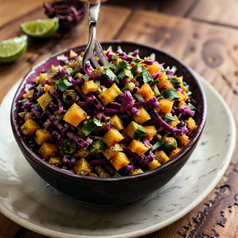 Vegan Caribbean Rice and Beans with Mango Salsa