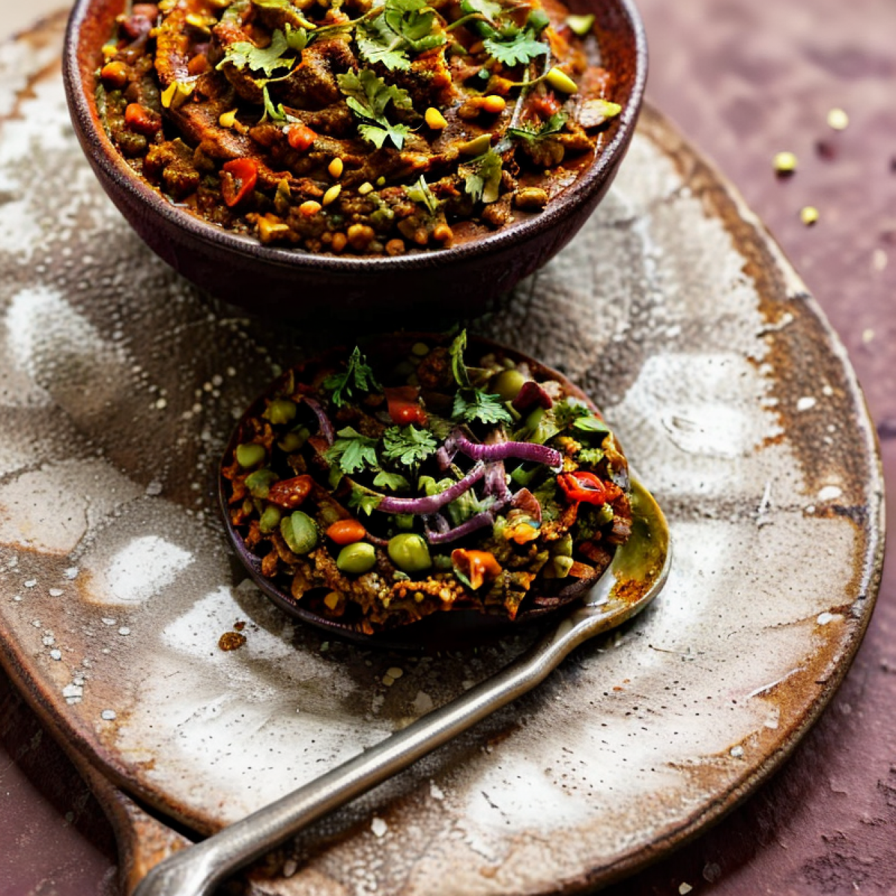Vegan Ethiopian-Inspired Ful Medames Breakfast Bowl