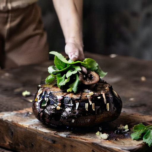 Vegan Ethiopian-Inspired Grilled Portobello Mushrooms