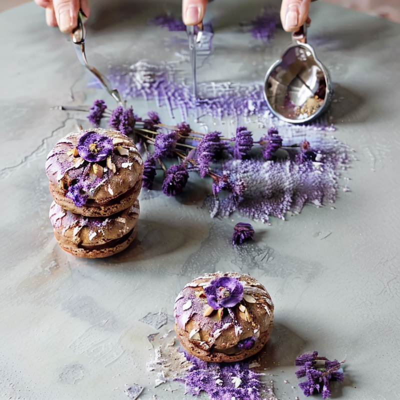 Vegan French-Inspired Lavender Almond Macarons