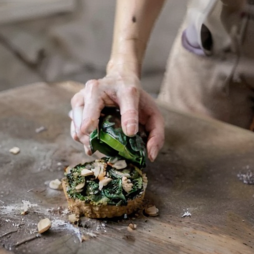 Vegan French-Style Mushroom and Spinach Quiche