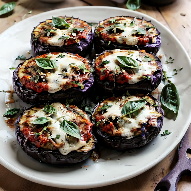 Vegan Grilled Eggplant Parmesan