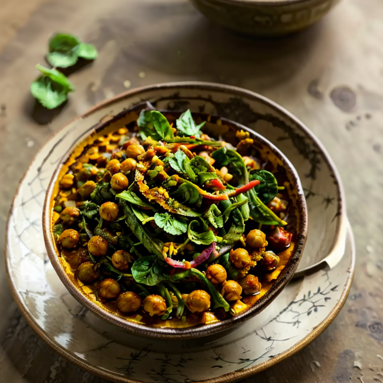 Vegan Indian-Inspired Chana Masala Breakfast Bowl