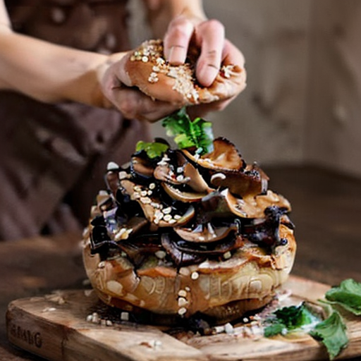 Vegan Japanese-Inspired Miso Mushroom Pizza