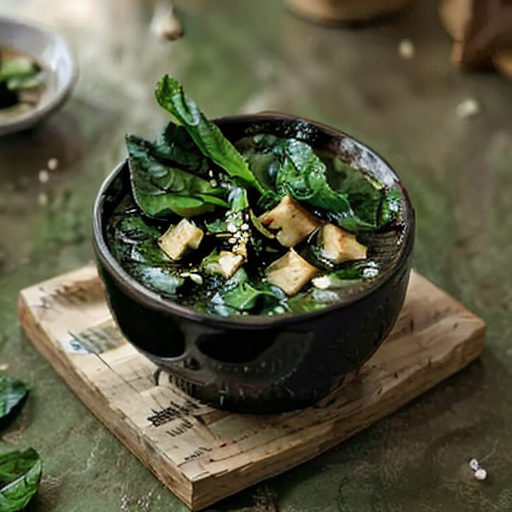 Vegan Japanese-Inspired Miso Soup with Tofu and Nori