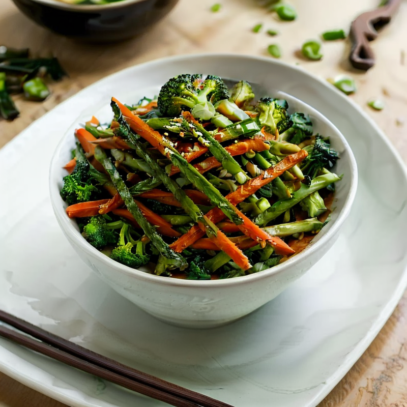 Vegan Japanese-Inspired Tofu and Veggie Rice Bowl