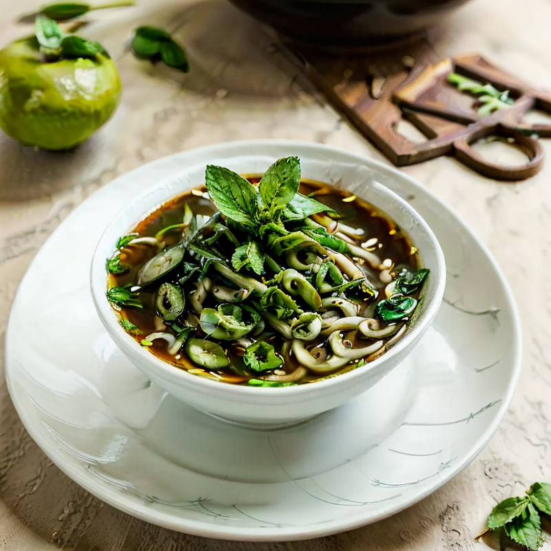 Vegan Vietnamese-Inspired Pho Noodle Soup