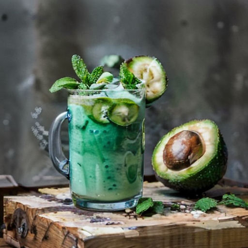 Vietnamese-Inspired Avocado and Coconut Vegan Smoothie