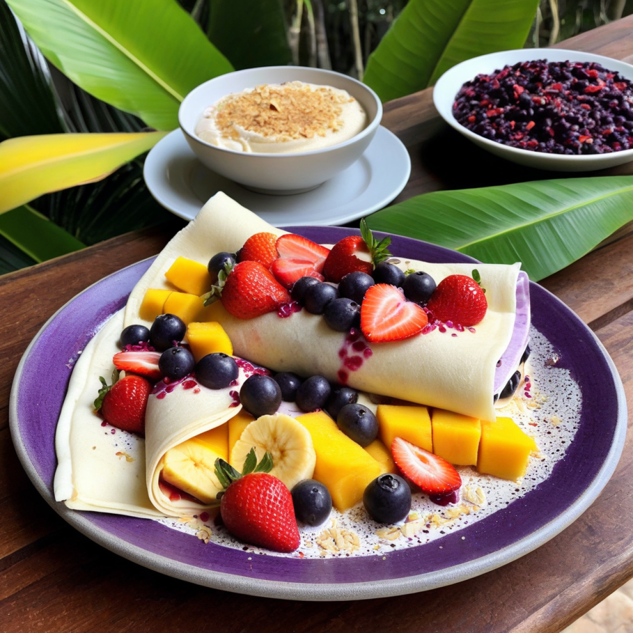 Brazilian Sunrise Açaí & Tapioca Crepes