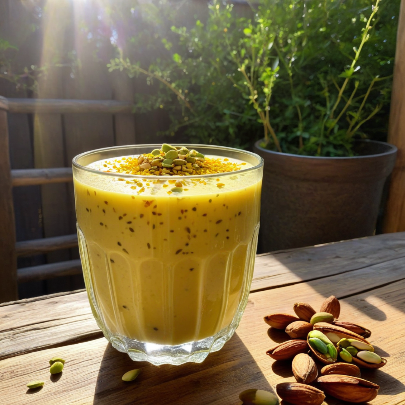Chilled Saffron Cardamom Date Shake