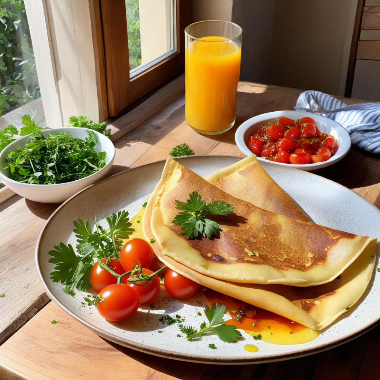Vegan Provençal Chickpea Socca Crêpes