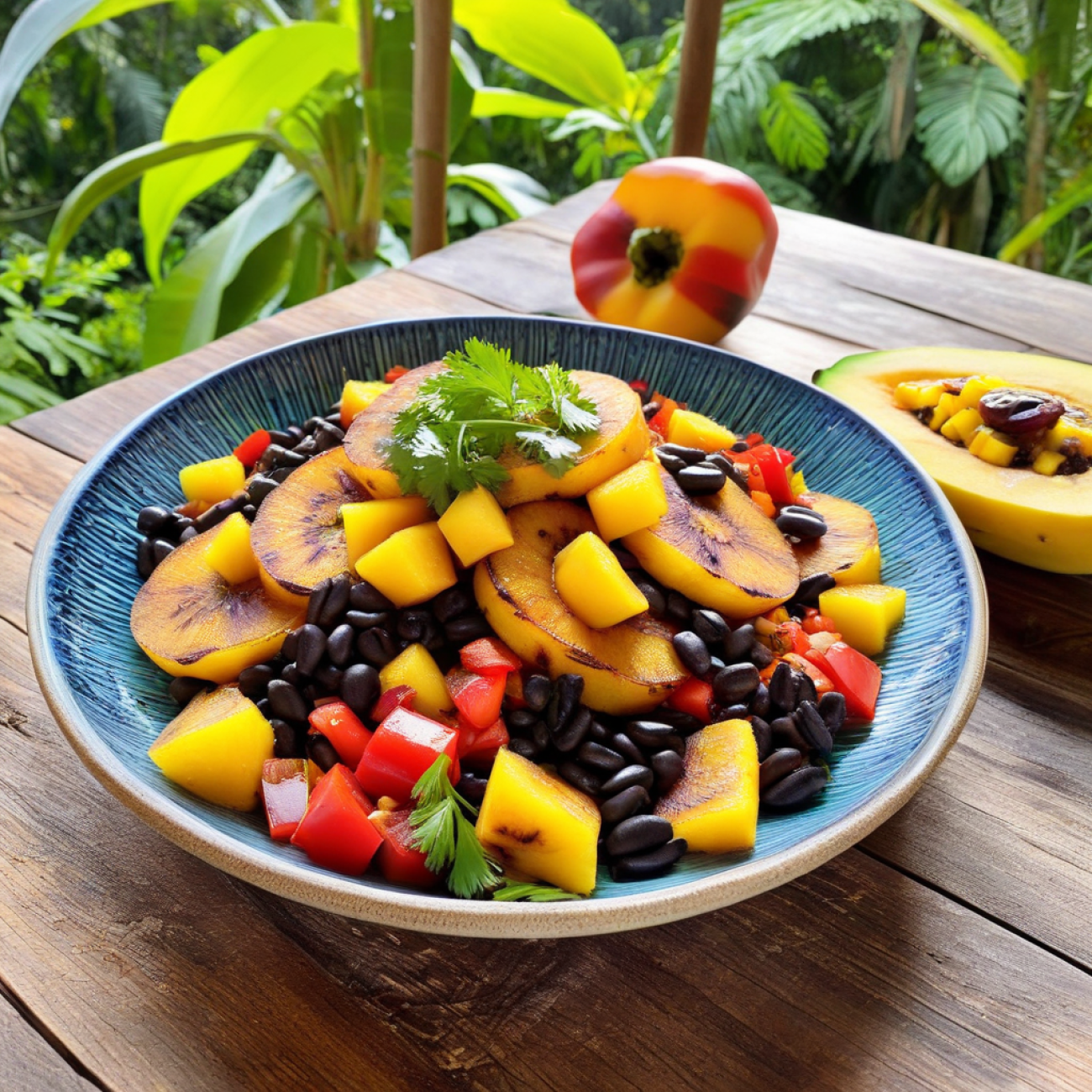 Tropical Sunrise Plantain Hash