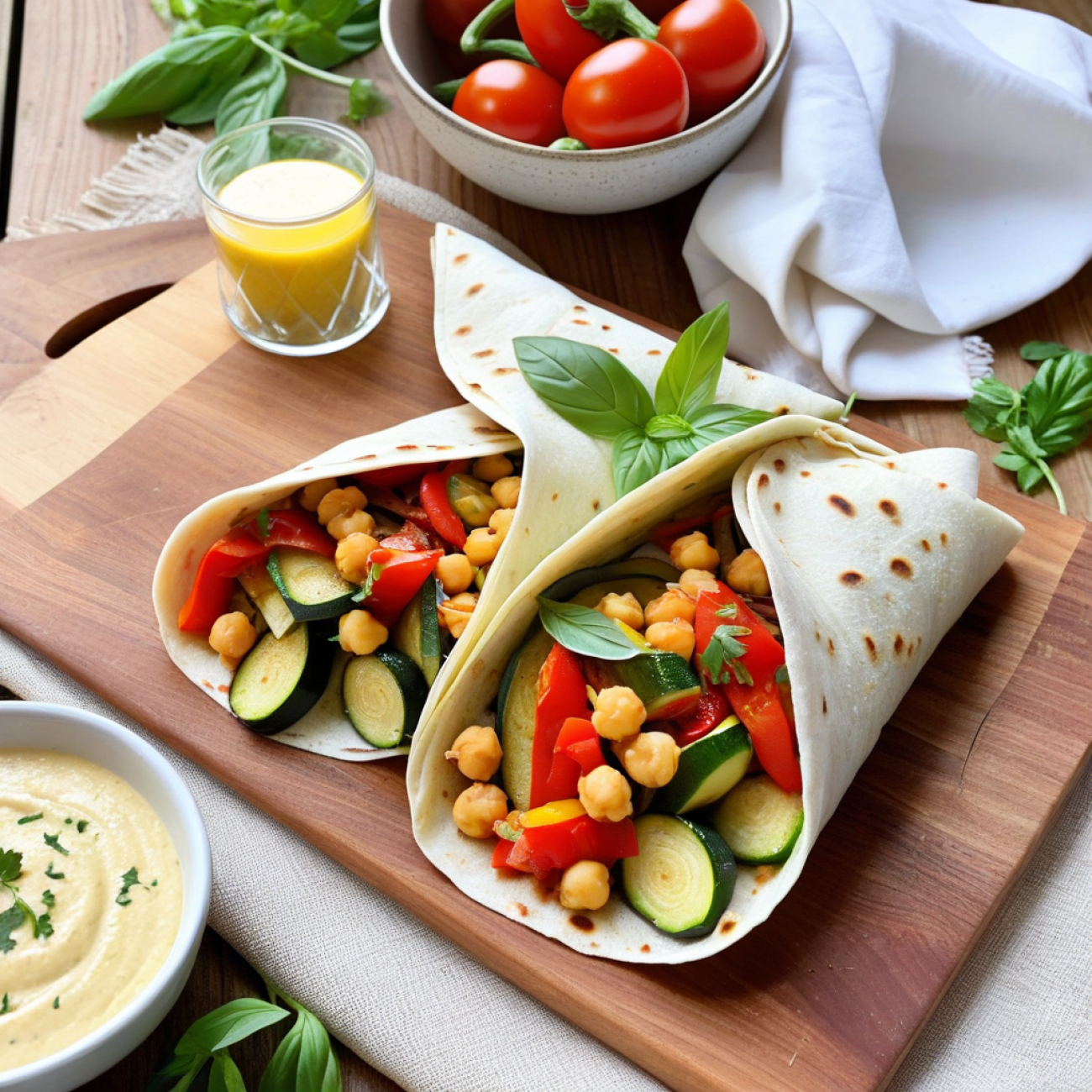 Sunrise Provençal Socca Wraps