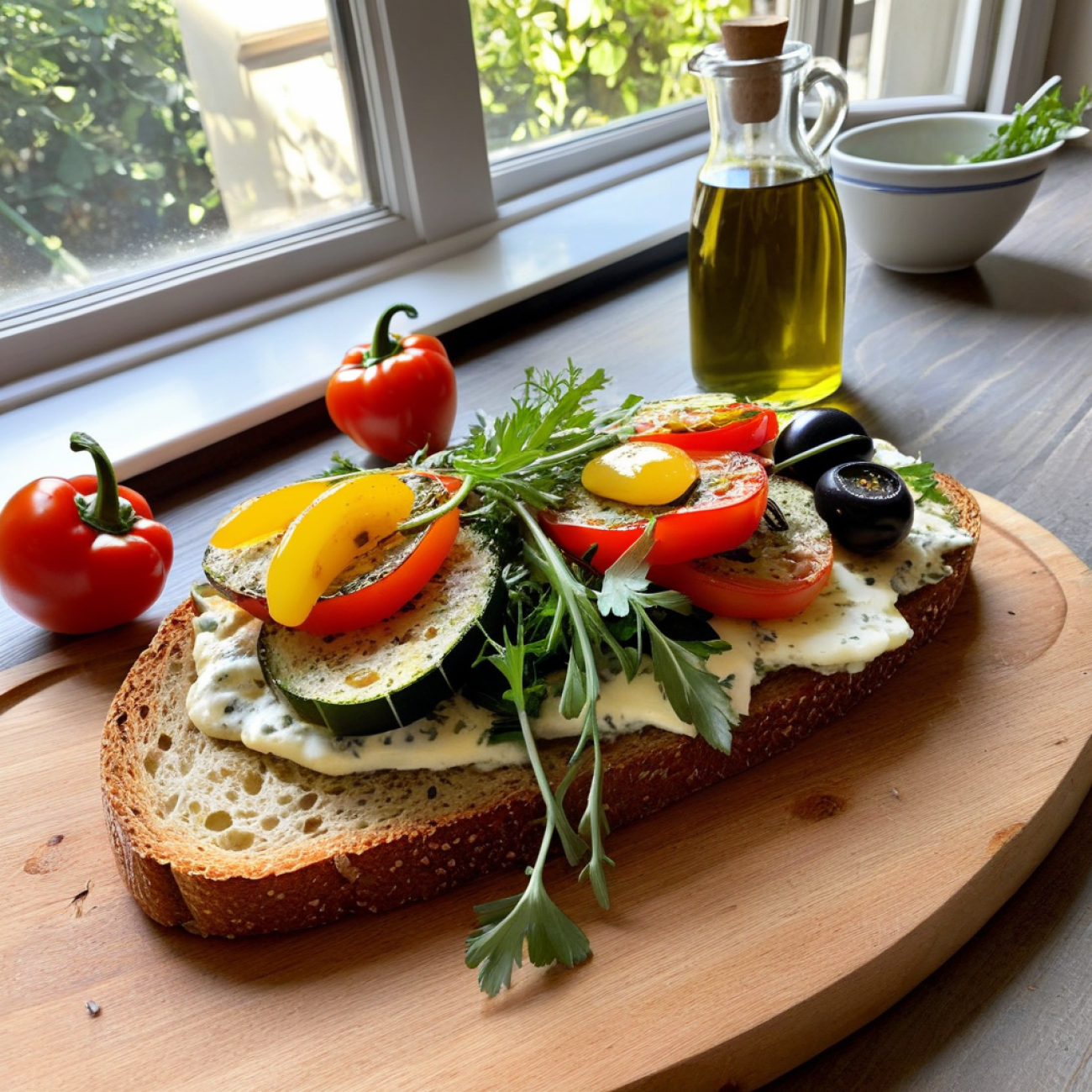 Parisian Morning Vegetable Tartine