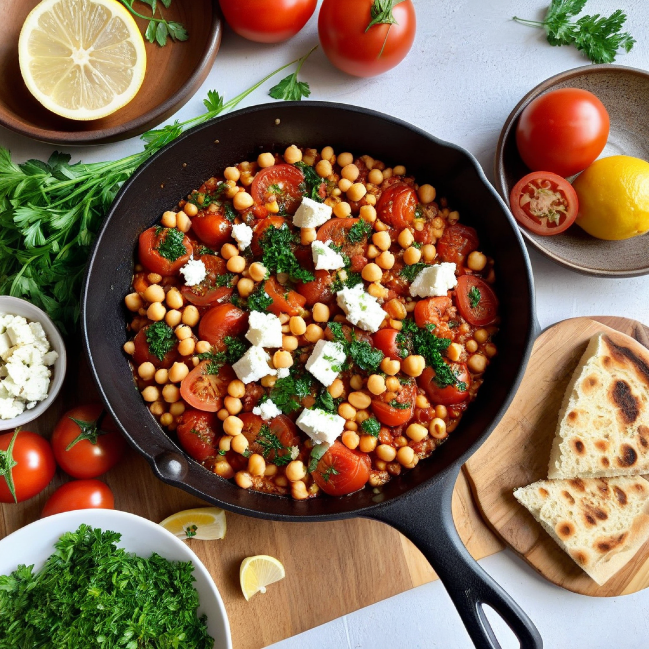 Mediterranean Sunrise Chickpea Shakshuka