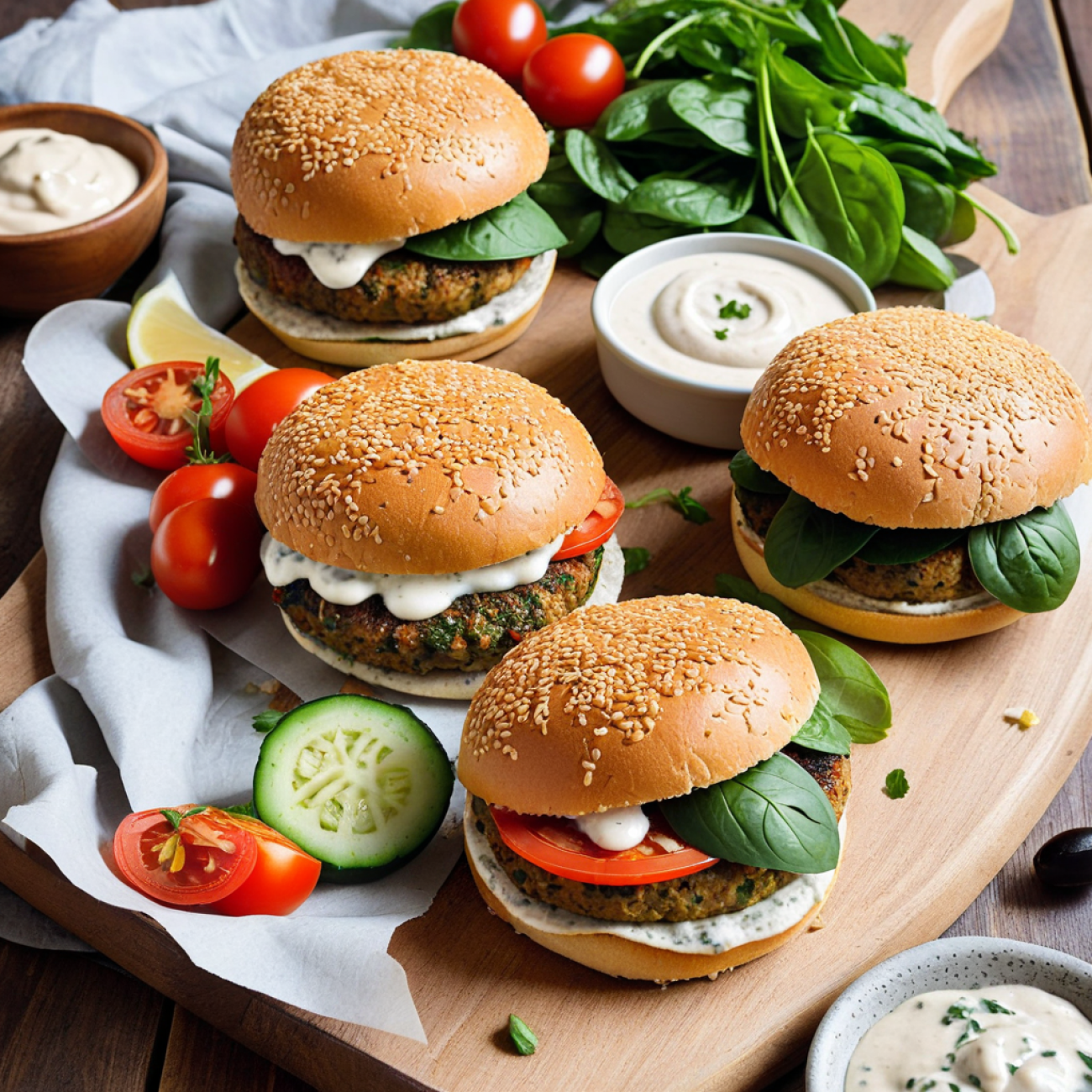 Aegean Harvest Lentil & Olive Burger