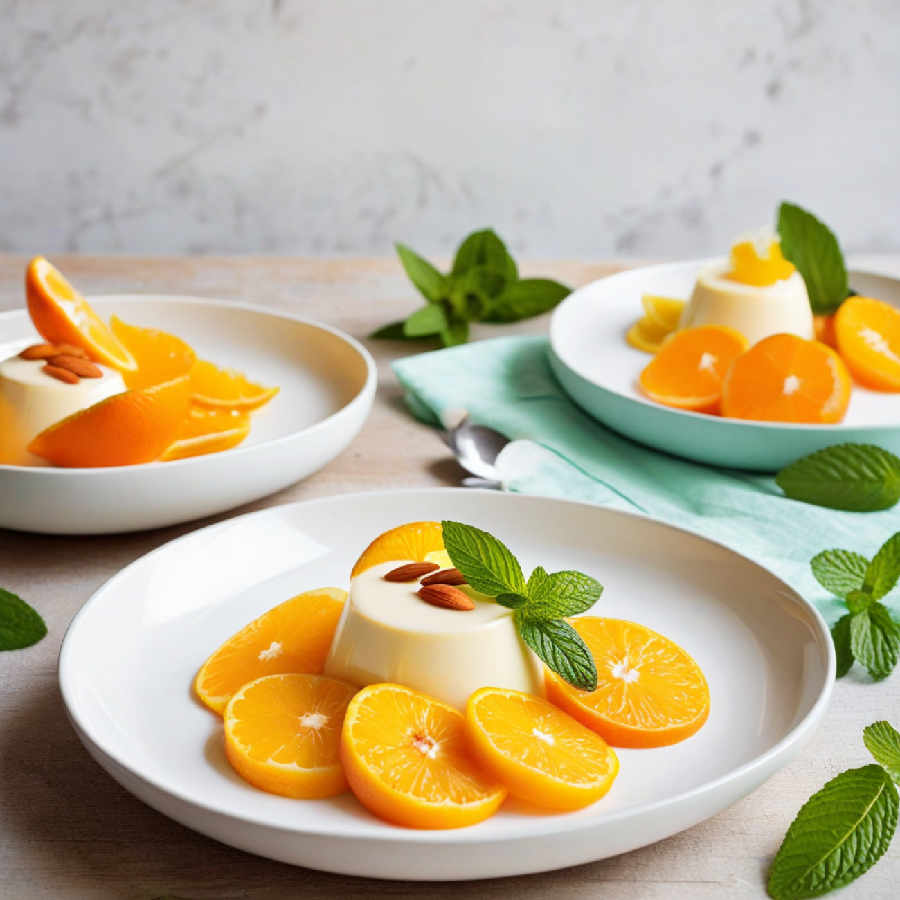 Sicilian Citrus Almond Panna Cotta (Vegan)