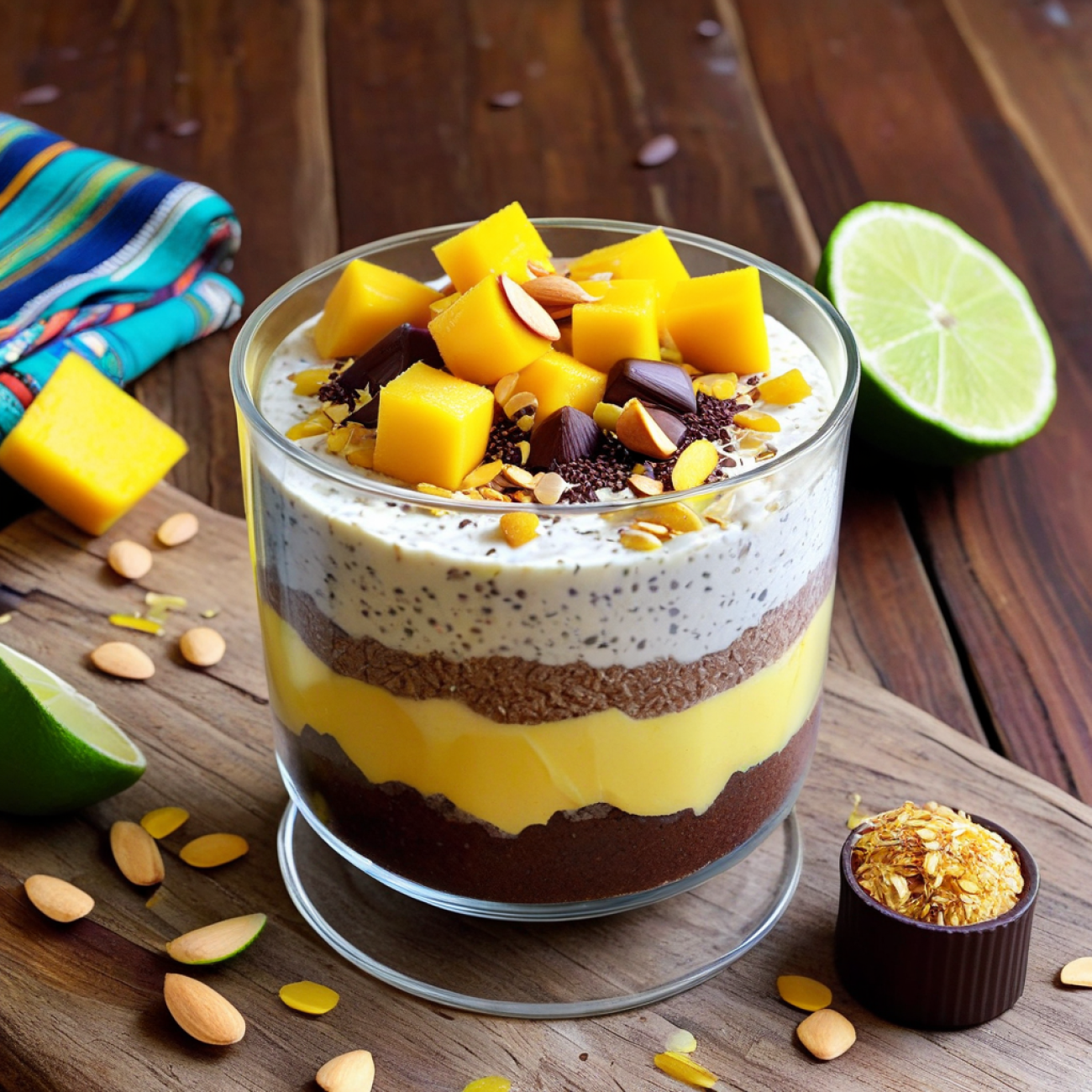 Aztec Cacao-Chia Tres Leches Parfait
