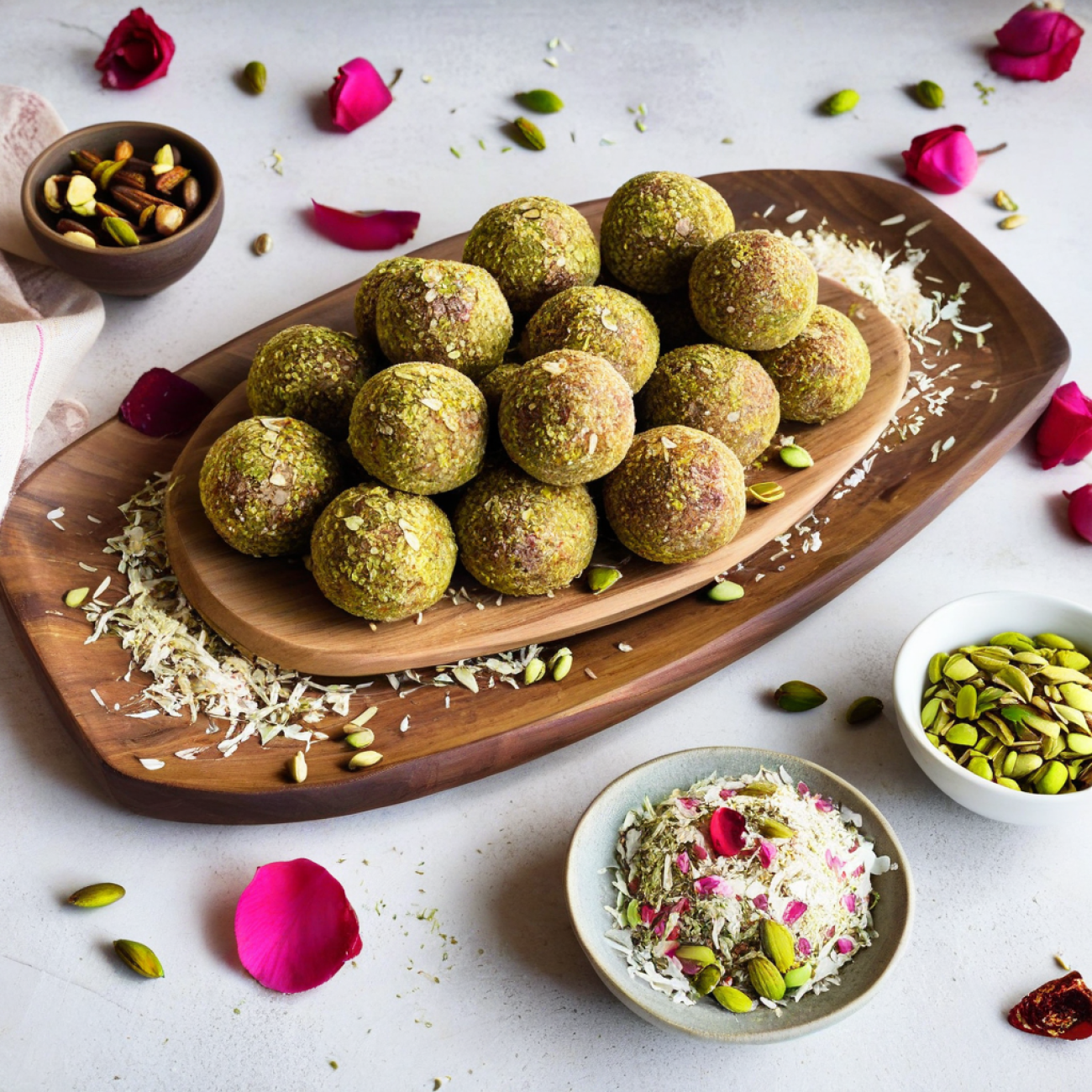 Pistachio Rosewater Bliss Balls