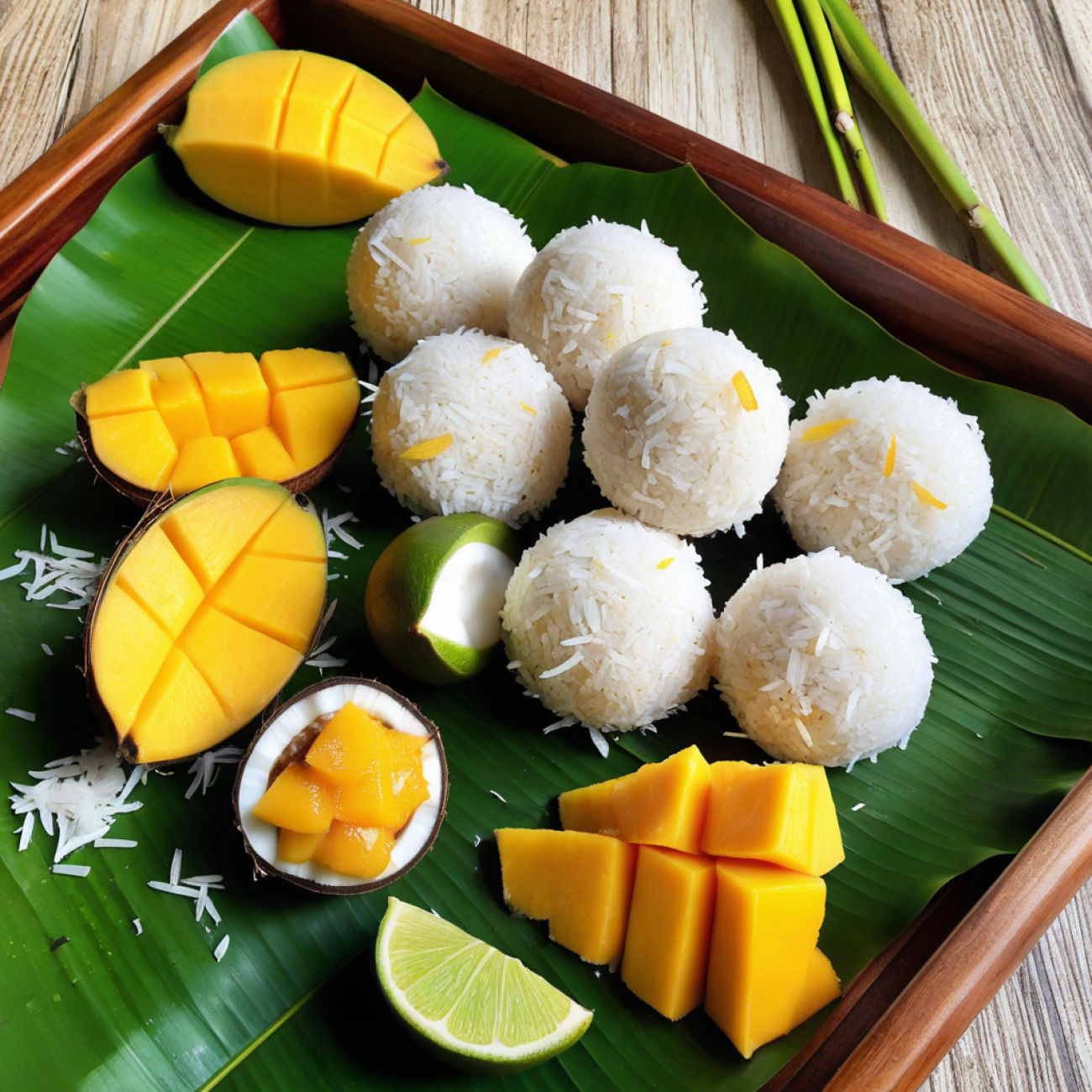 Mango Sticky Rice Bliss Bites
