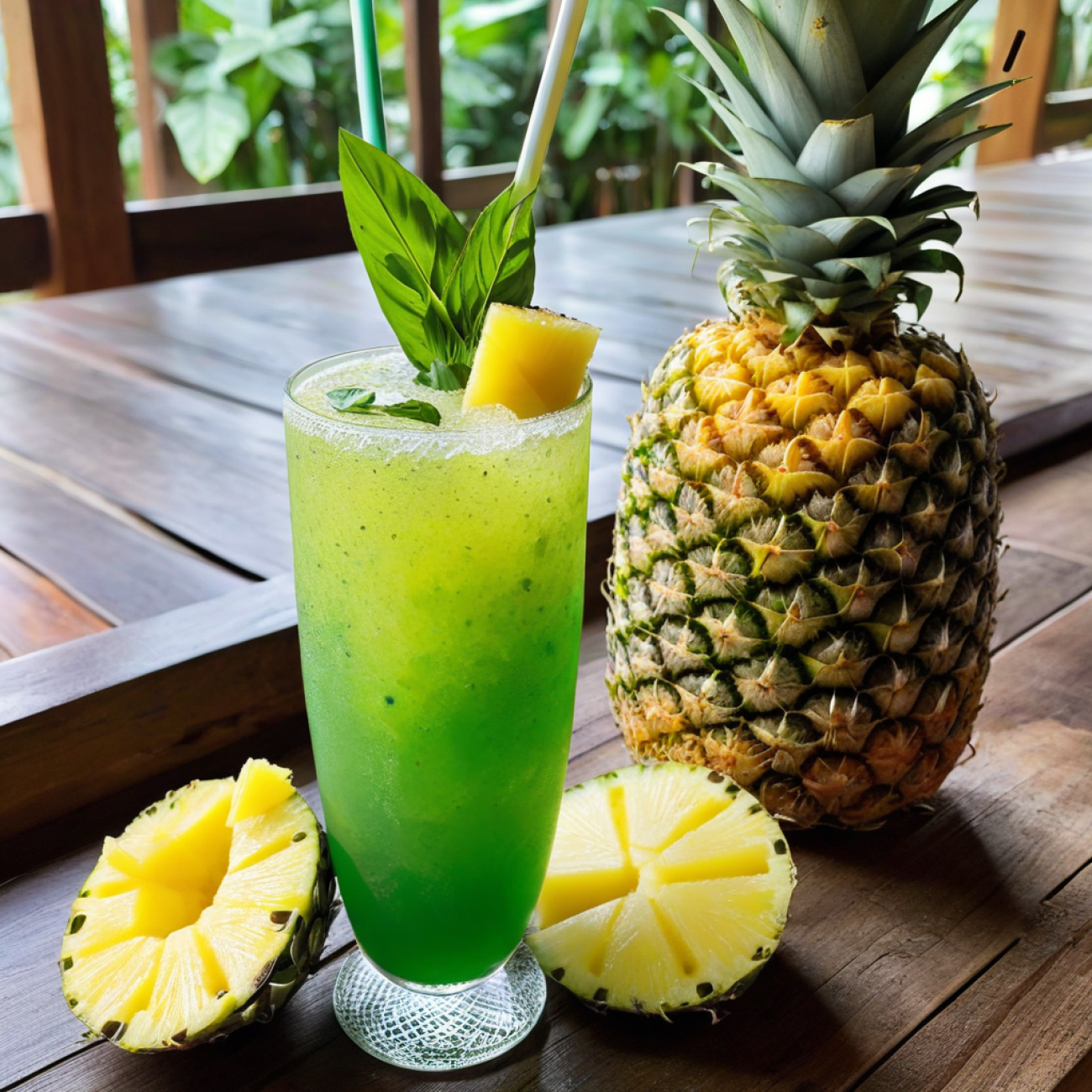 Thai Basil & Pineapple Kefir Cooler