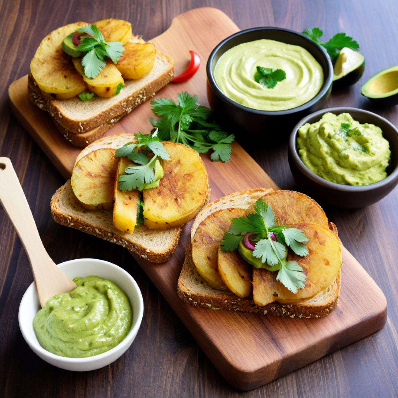 Mumbai Masala Smashed Potato Sandwich