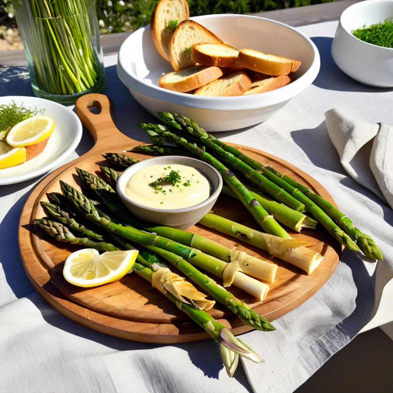 Vegan Grilled Asparagus & Artichoke Tartines with Lemon-Caper Aioli