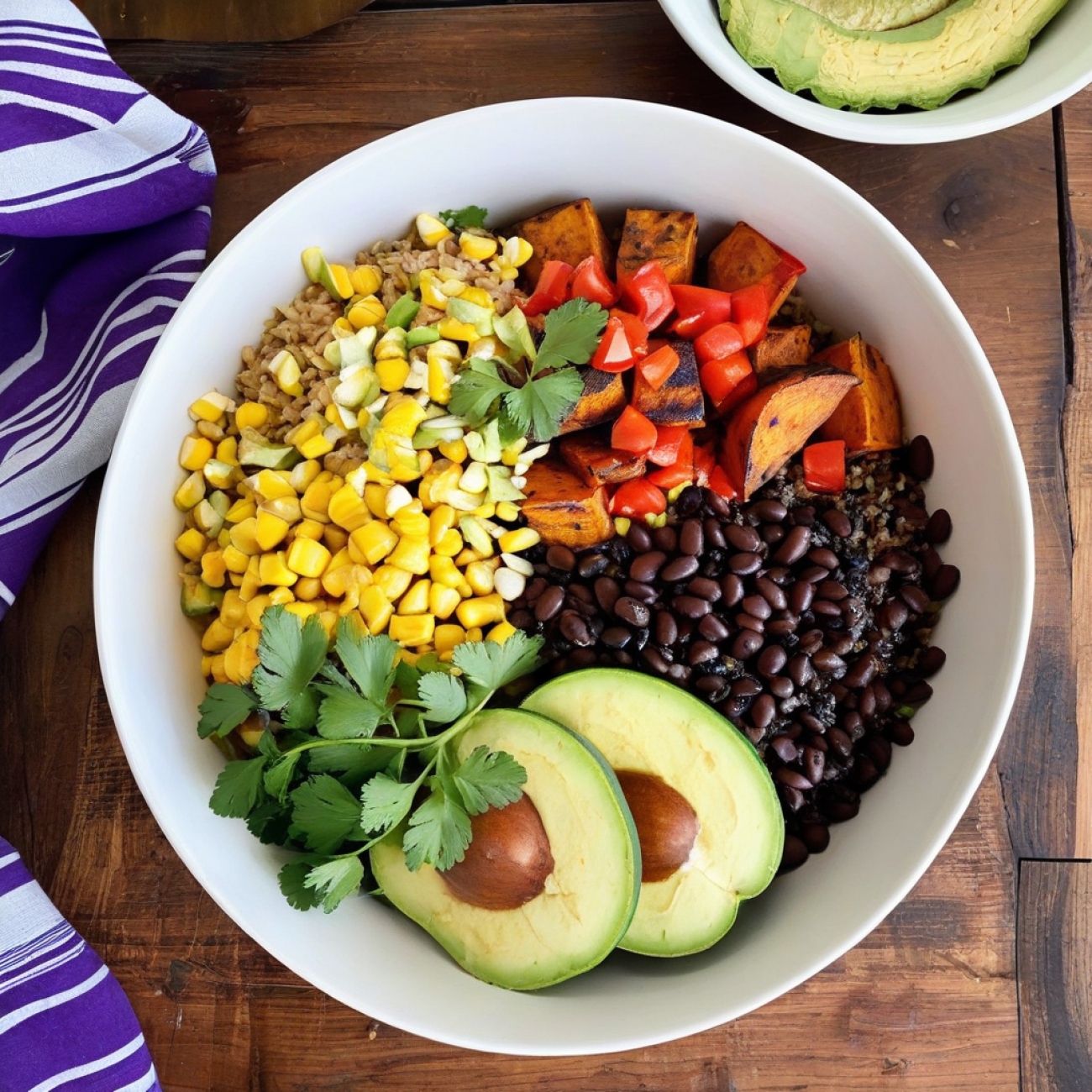 Oaxacan Rainbow Enchilada Bowl