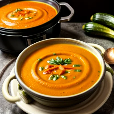 Creamy Zucchini Carrot Soup (Instant Pot) - A Delicious and Healthy Vegetarian Meal from India's Street Food Culture