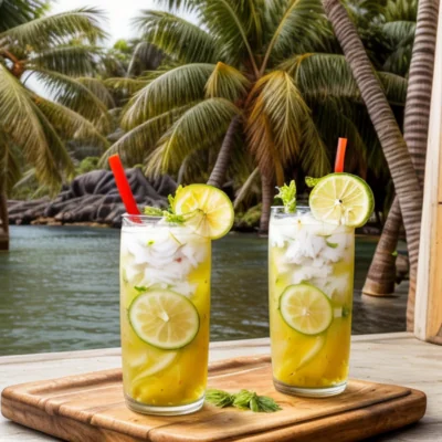 Island Life - A Refreshing Vegetarian Drink Recipe Inspired By Caribbean Cuisine!