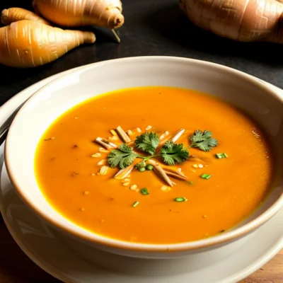 Zesty Thai Carrot Ginger Soup (Vegan, Gluten-Free)