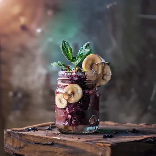 Açaí and Banana Vegan Smoothie